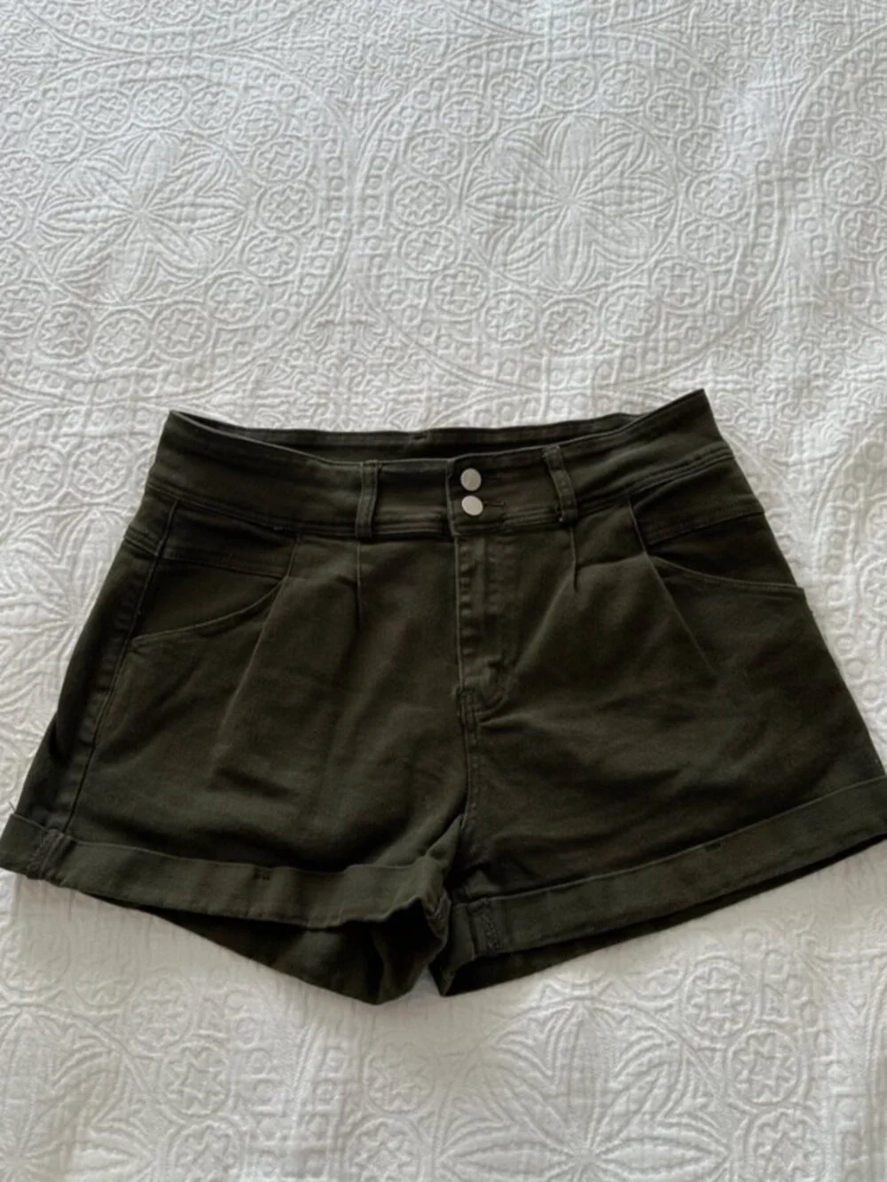 High-Waist Women’s Shorts - Picture 1 of 4